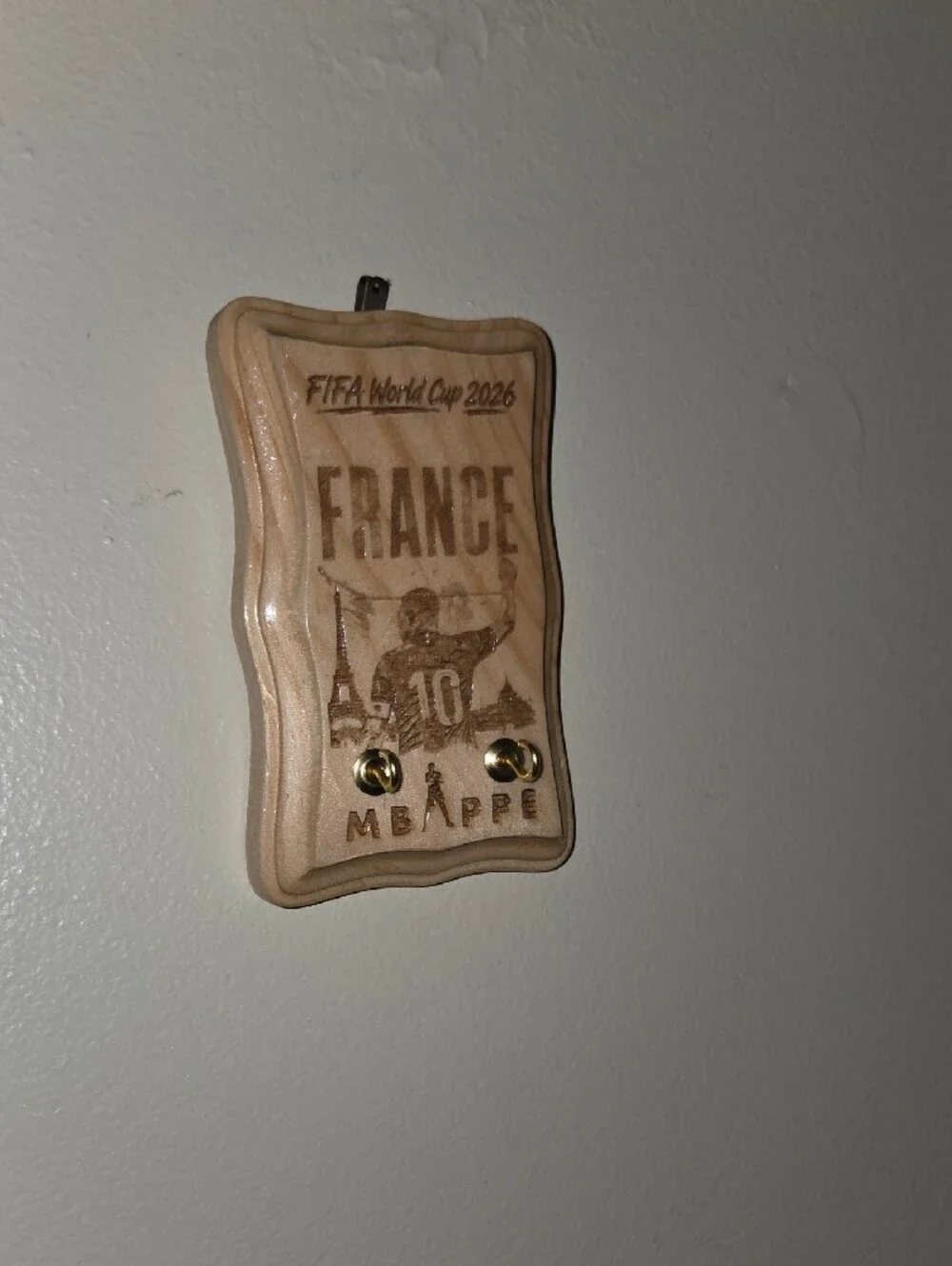 Wooden France Home Key Holder